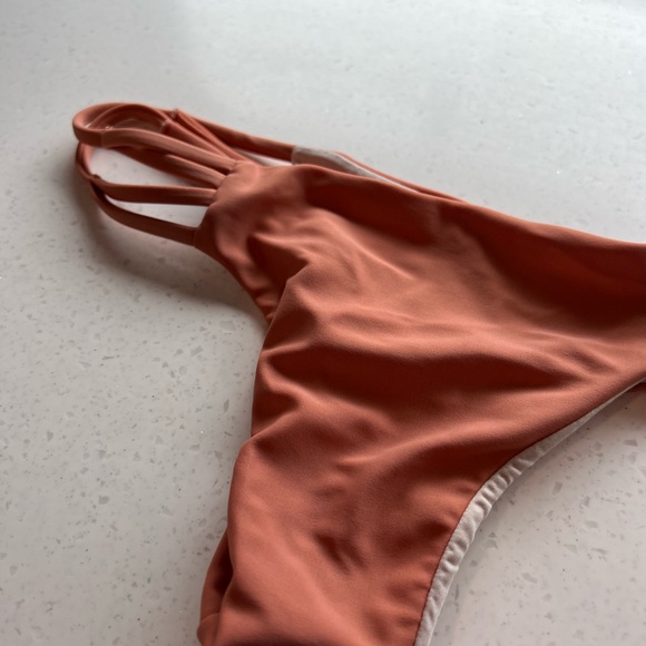 Acacia Swimwear Maui Bottom in Papaya - Picture 3 of 5
